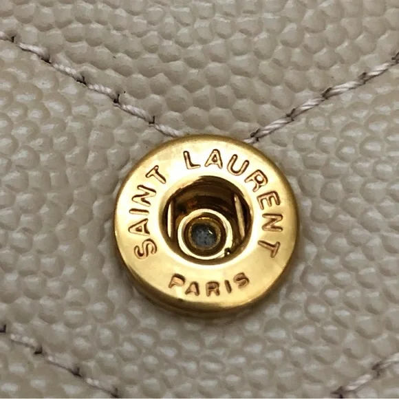 NWT Saint Laurent Large Cassandre Chain Wallet - Picture 6 of 13